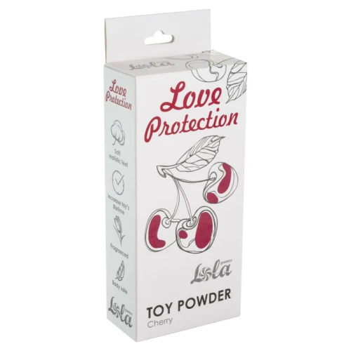 Toy powder - Toy Cleaner - Verzorging seksspeeltjes - Schoonmaken van sexspeeltjes -  Love Protection Cherry 30g - Afbeelding 2