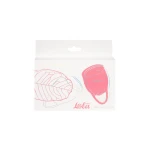 Menstruatiecup kit - 2 stuks (15 ML + 20 ML) - Medisch silicone - tot 12 uur bescherming - Reisverpakking - Maat M + S - Natural Wellness - Magnolia - Roze - Afbeelding 2