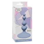 Lola Toys - First Time - Sweetheart Plug - Hart vormige buttplug met zuignap - Anaal Ballen/ Kralen/ Ketting - 100% Fluweel zacht siliconen - Anaalplug - 10cm x 2,3cm - Blauw - Afbeelding 2