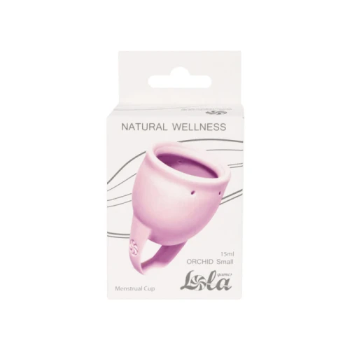 Menstruatiecup - 1 stuks (15 ML) - Medisch silicone - tot 12 uur bescherming - Maat S - Natural Wellness - Orchid - Lavendel - Afbeelding 2