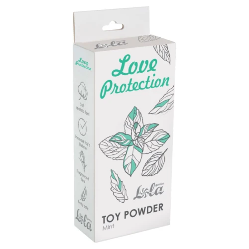 Toy powder - Toy Cleaner - Verzorging seksspeeltjes - Schoonmaken van sexspeeltjes -  Love Protection Mint 30g - Afbeelding 2