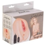 Realistische Masturbator met vibrerend ei met afstandsbediening - Extra zacht - Interne Textuur - Ftalaatvrij - Luxe verpakking - Satisfaction - Dream Girl - Huidskleur - Afbeelding 2