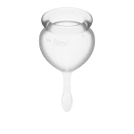 Satisfyer - Feel good Menstrual Cup - Transparant - Afbeelding 5