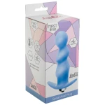 Lola Toys - First Time - Spiral Anal Plug - Spiraal vormige buttplug met vibratie - 7 functies - 100% Fluweel zacht siliconen - Anaalplug - 12cm x 2,6cm - Blauw - Afbeelding 2