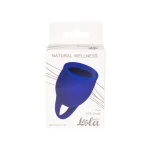 Menstruatiecup - 1 stuks (15 ML) - Medisch silicone - tot 12 uur bescherming - Maat S - Natural Wellness - Iris - Blauw - Afbeelding 2