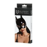 Glossy - Fetish Lingerie - Glanzende riem voor kousen en slipjes - Zwart - L