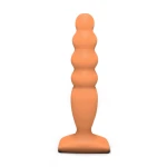 Anaal plug Groot Bubble Plug - Visgraatvormige anale stimulator - Lola Toys - BackDoor Edition - Dunne buttplug - Groot - 12,5cm x 3,2cm - Oranje