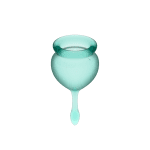 Satisfyer - Feel good Menstrual Cup - Donkergroen - Afbeelding 6