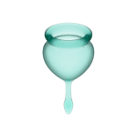 Satisfyer - Feel good Menstrual Cup - Donkergroen - Afbeelding 5