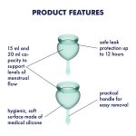 Satisfyer - Feel good Menstrual Cup - Donkergroen - Afbeelding 3