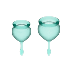 Satisfyer - Feel good Menstrual Cup - Donkergroen - Afbeelding 2