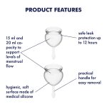 Satisfyer - Feel good Menstrual Cup - Transparant - Afbeelding 3