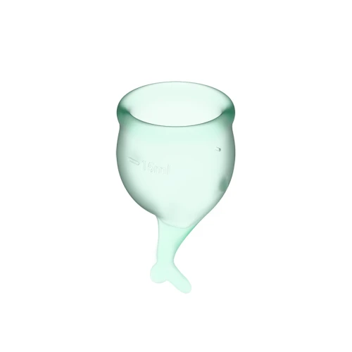 Satisfyer - Feel secure Menstrual Cup - Lichtgroen - Afbeelding 6