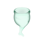 Satisfyer - Feel secure Menstrual Cup - Lichtgroen - Afbeelding 5