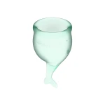 Satisfyer - Feel secure Menstrual Cup - Lichtgroen - Afbeelding 5