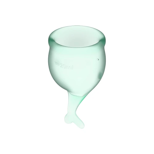 Satisfyer - Feel secure Menstrual Cup - Lichtgroen - Afbeelding 5