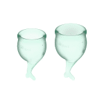 Satisfyer - Feel secure Menstrual Cup - Lichtgroen - Afbeelding 2
