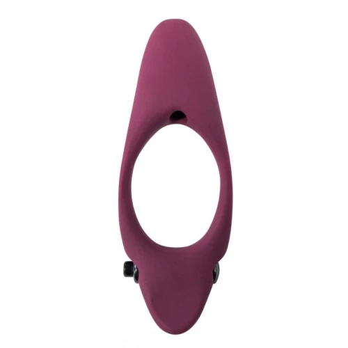 Erectie Vibrerende Cockring Pure Passion Stardust Donkerrood - Afbeelding 4