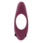 Erectie Vibrerende Cockring Pure Passion Lunar Donkerrood - Afbeelding 4