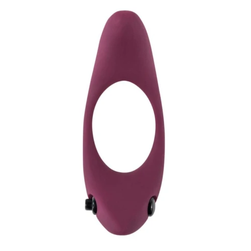Erectie Vibrerende Cockring Pure Passion Lunar Donkerrood - Afbeelding 4