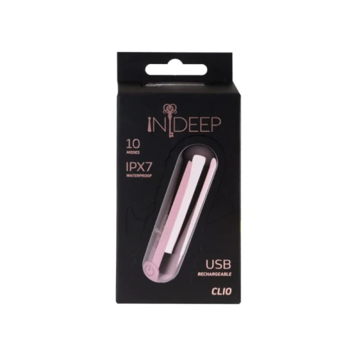 Oplaadbare Vibrerende Mini Vibrator Bullet Indeep Clio Roze - Afbeelding 3