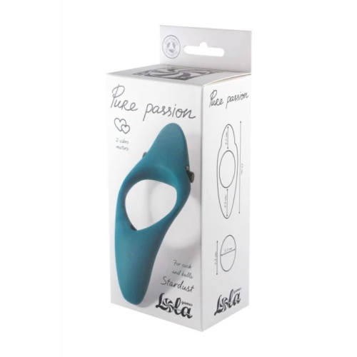 Erectie Vibrerende Cockring Pure Passion Stardust Groen - Afbeelding 2