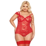 Dora - Plus Size - Rood - XXL