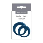 Me You Us Perfect Twist Cock Ring Set Blauw