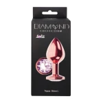 Metalen Buttplug - Diamond Collection - Moonstone Shine L Rose Gold - Afbeelding 3