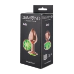 Metalen Buttplug - Diamond Collection - Emerald Shine S Rose Gold - Afbeelding 2