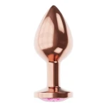 Metalen Buttplug - Diamond Collection - Quartz Shine S Rose Gold - Afbeelding 5
