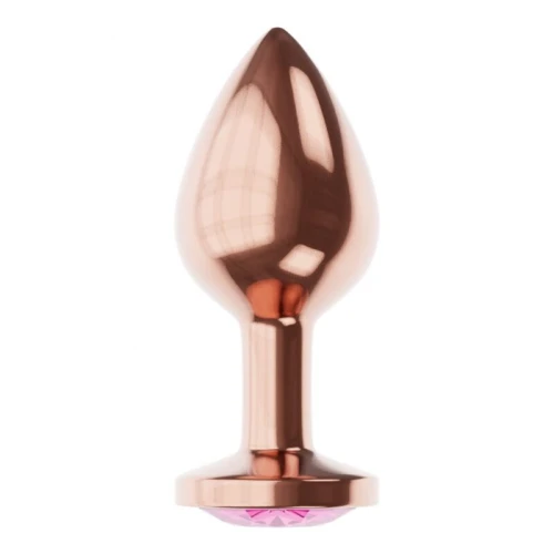 Metalen Buttplug - Diamond Collection - Quartz Shine S Rose Gold - Afbeelding 5