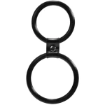 Me You Us Dual Ring Cock Ring Zwart