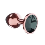 Metalen Buttplug - Diamond Collection - Jet Shine L Rose Gold