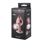 Metalen Buttplug - Diamond Collection - Moonstone Shine L Rose Gold - Afbeelding 2
