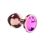 Metalen Buttplug - Diamond Collection - Quartz Shine S Rose Gold