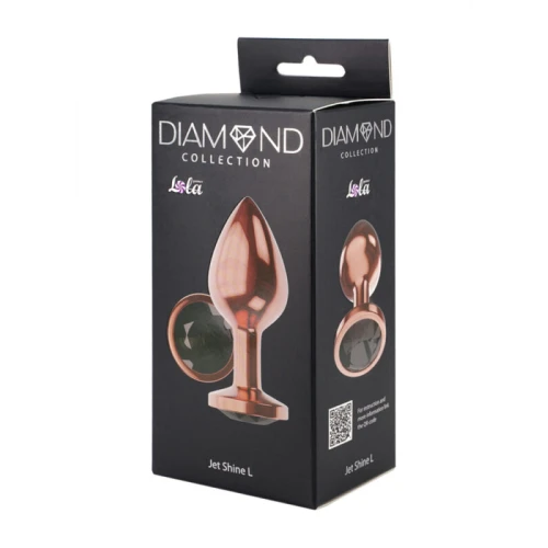Metalen Buttplug - Diamond Collection - Jet Shine L Rose Gold - Afbeelding 2