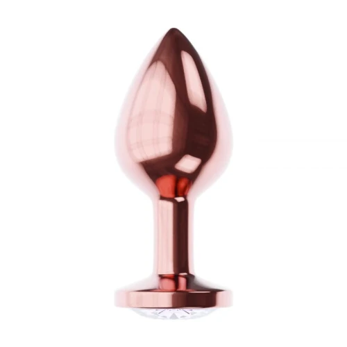 Metalen Buttplug - Diamond Collection - Moonstone Shine S Rose Gold - Afbeelding 5