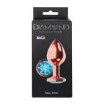 Metalen Buttplug - Diamond Collection - Topaz Shine L Rose Gold - Afbeelding 3