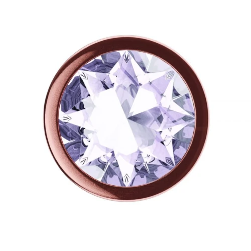 Metalen Buttplug - Diamond Collection - Moonstone Shine S Rose Gold - Afbeelding 6