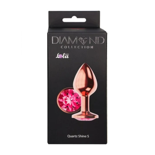 Metalen Buttplug - Diamond Collection - Quartz Shine S Rose Gold - Afbeelding 3