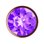 Metalen Buttplug - Diamond Collection - Amethyst Shine S Rose Gold - Afbeelding 6