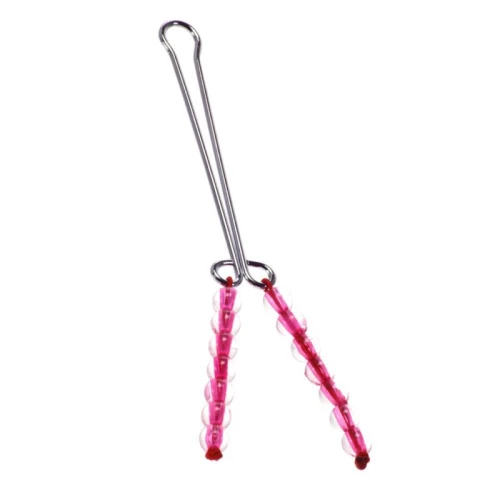Me You Us Squeeze & Please Beaded Clit Clip Rood