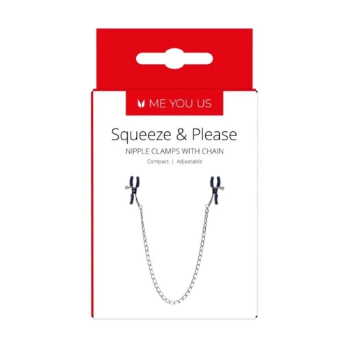 Me You Us Squeeze N Please Nipple Chain Zilver - Afbeelding 3
