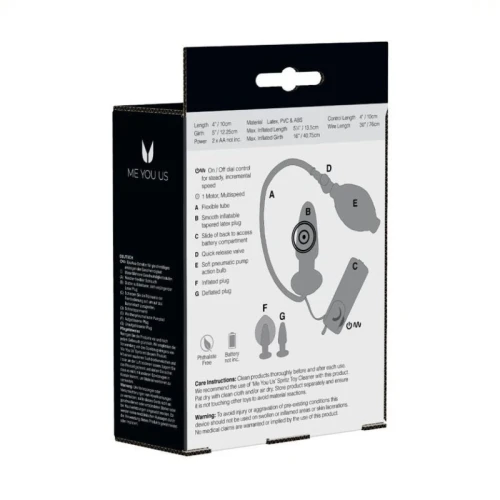 Me You Us Zeppelin Inflatable Butt Plug - Afbeelding 5