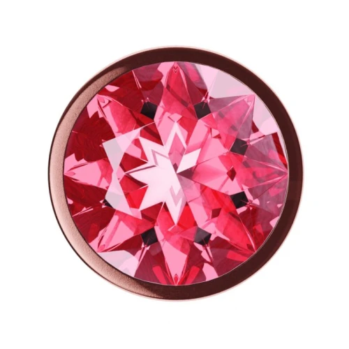 Metalen Buttplug - Diamond Collection - Ruby Shine S Rose Gold - Afbeelding 5