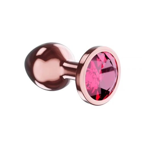 Metalen Buttplug - Diamond Collection - Ruby Shine S Rose Gold