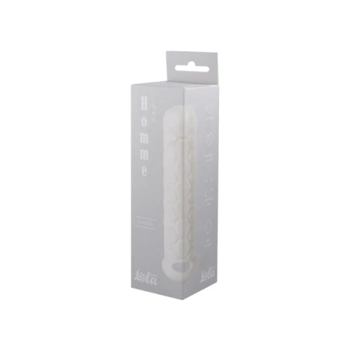 Penis sleeve Homme Long Wit maat: 9-12 cm - Afbeelding 3