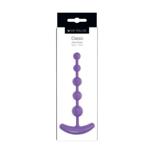 Me You Us Classic Anal Beads Paars - Afbeelding 2