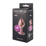 Metalen Buttplug - Diamond Collection - Amethyst Shine S Rose Gold - Afbeelding 2